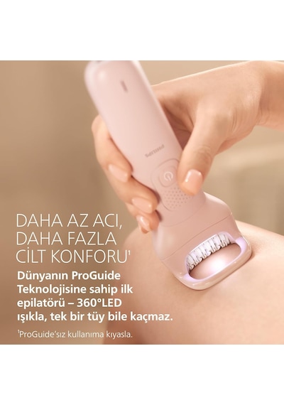 Philips Bre718/05 Epilatör Serisi 9000, Kablosuz, Islak Ve Kuru Kullanım, 32 Cımbız, Led Işık, 60 Dakika Pil Ömr