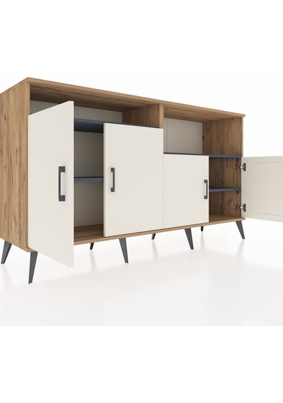 Hyperion Konsol 4 Raflı 4 Kapaklı 176x44x99 Çam-aytaşı/antrasit Atlas Çam/aytası - Atlas Çam Hyperion Konsol 4 Raflı 4 Kapaklı 176x44x99 Çam-aytaşı/antrasit Atlas Çam/aytası - Atlas Çam