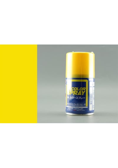 100 Ml. Yellow Sprey Mr.color Serisi Maket Boyası, Mr.hobby S004 Standart