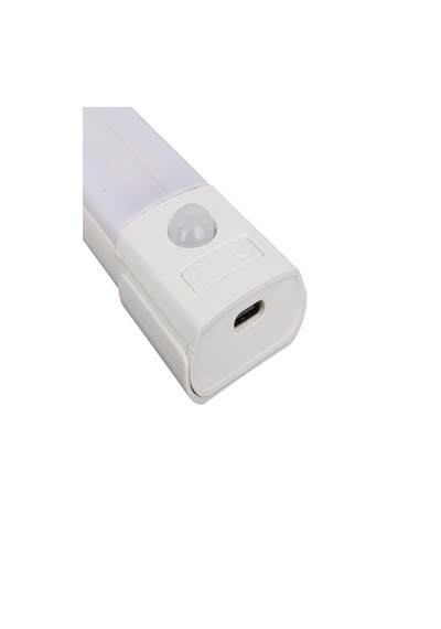 Hareket Sensörlü Led Lamba 20cm Usb Şarjlı 3 Renk Işık Dolap Mutfak Tezgah Altı Aydınlatma 1adet Beyaz