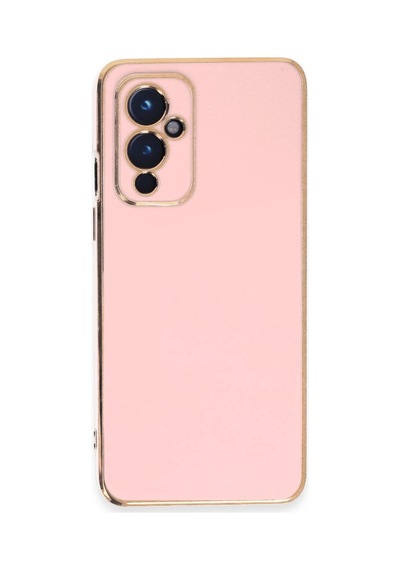 One Plus 9 Kılıf Volet Silikon - Pembe Renkli