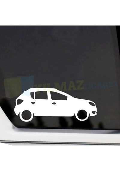 Dacia Sandero Basık Araç Oto Sticker Kelebek Cam Yapıştırma 2 Ad