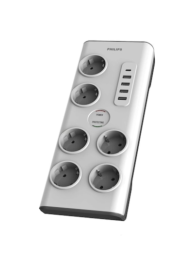 Philips Spn7060wa/62 6'lı Akım Korumalı & 5 Usb Girişli Prız 900j 2 M 1 X Type C - 4 X Type A Spn7060wa/62 2 M Philips Spn7060wa/62 6'lı Akım Korumalı & 5 Usb Girişli Prız 900j 2 M 1 X Type C - 4 X Type A Spn7060wa/62 2 M