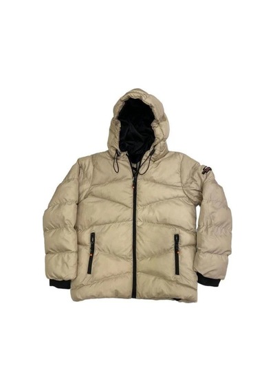 Escabel Erkek Çocuk Kapüşonlu Şişme Mont-11053 Bej