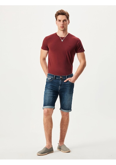 Ltb Lance Slim Jean Bermuda 010096048114499 51858 Koyu Mavı Koyu Mavi