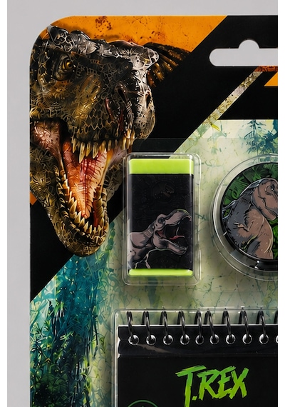 X Dekomus Lisanslı Jurassic World 4'lü Kırtasiye Seti Not Defteri,geçmeli Kurşun Kalem,silgi Ve Uç Seti Diğer