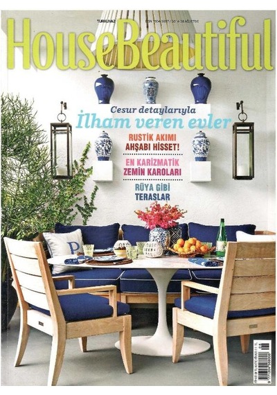 House Beautiful - Cesur Detaylarıyla İlham Veren Evler - Retro Eski Basım Koleksiyon Ağustos 2014 - Sayı:135 Not Ekleri Yoktur