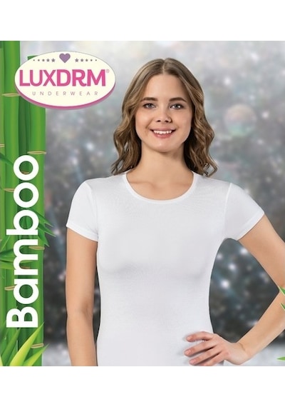 Lüx Drm Bayan Bambu Kısa Kollu Atlet 3750