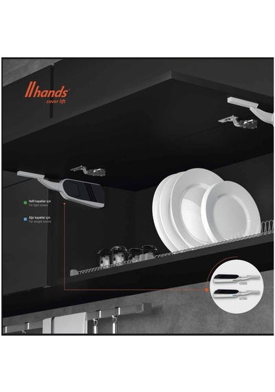 Eymenyapimarket Hands Lift Ayarlı Frenli Kalkar Kapak Makası Piston Hard