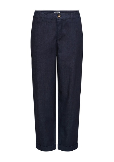 Only Kadın Onlashby Düz Kesim Duble Paça Jean Pantolon 15364600 Koyu Mavi Koyu Mavi