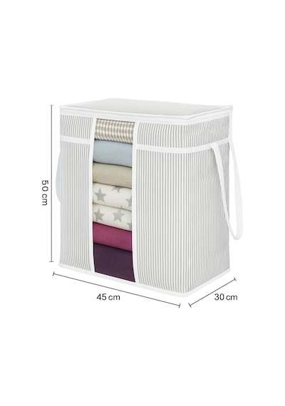 Pencereli Saklama Çantası Hurç 30 45 50cm Kumaş Gri 50 X 45 Tr Diğer