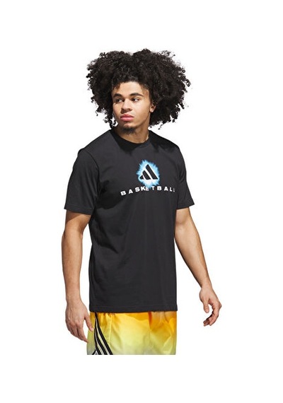 Adidas Fdn Hbr Tee 2 Erkek Basketbol Tişörtü Jv8420 Siyah SIYAH