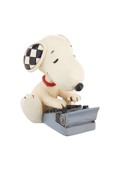 Jim Shore Peanuts Snoopy Yazma Minyatür Heykelcik, 7,5 Cm, Çok Renkli Diğer