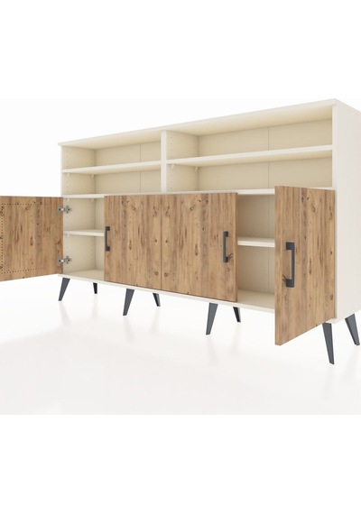 Arges Konsol 6 Raflı 4 Kapaklı 176x30x99 Aytaşı-çam/antrasit Aytaşı-çam/antrasit Arges Konsol 6 Raflı 4 Kapaklı 176x30x99 Aytaşı-çam/antrasit Aytaşı-çam/antrasit