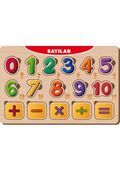 Ca Games Ahşap Puzzle Sayılar 19x29