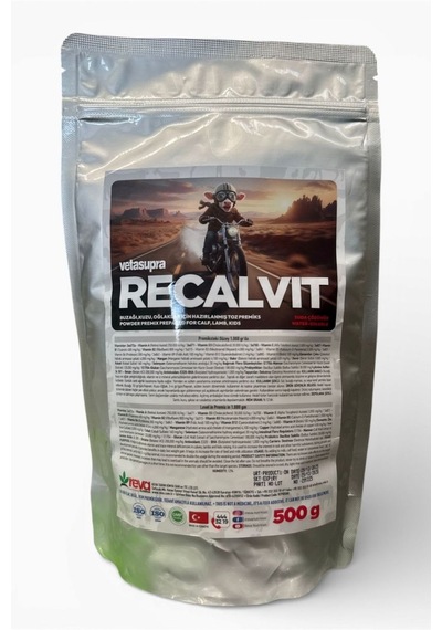 Vetasupra Recalvit 500 Gr Metalize - Buzağı Kuzu Ve Oğlak İçin Yem Katkı Maddesi