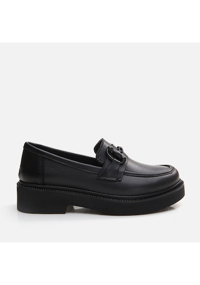 Hotiç Hakiki Deri Siyah Kadın Loafer 01ayh294710a100 Siyah