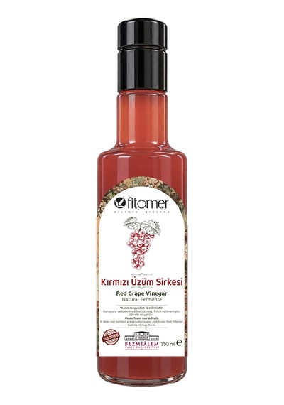 Fitomer Kırmızı Üzüm Sirkesi 350 Ml