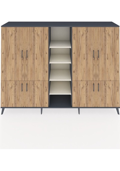 Hyperion Dolap 14 Raflı 8 Kapaklı 220x44x163 Antrasit-çam/aytaşı Antrasit-çam/aytaşı Hyperion Dolap 14 Raflı 8 Kapaklı 220x44x163 Antrasit-çam/aytaşı Antrasit-çam/aytaşı