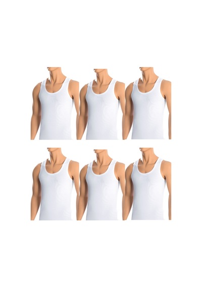 Belifanti Collection Erkek Pamuklu 6'Lı Set Beyaz Belifanti Collection Erkek Pamuklu 6'Lı Set Beyaz