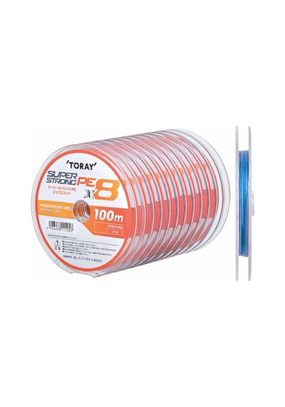 Toray Super Strong Pe X8 100m 21 Lb 1.5 Pe F72q 9.6 Kg 0.205 Mm 40615891