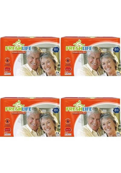 Netkal Freshlife Belbantlı Large Hasta Bezi 4 Paket 120 Adet