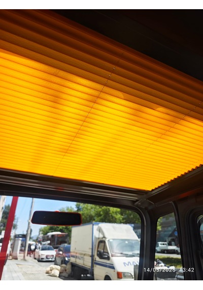 Citroen Ami Tavan Perdesi Xl Siyah Turuncu