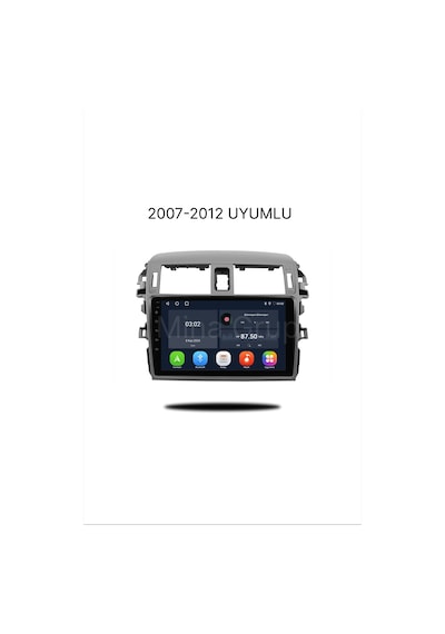 Snp Serisi Toyota Corolla 2007 - 2011 Uyumlu Büyük Çerçeveli 4-32gb Hafıza Multimedya Sistemi Ve Geri Görüş Kamerası 9"