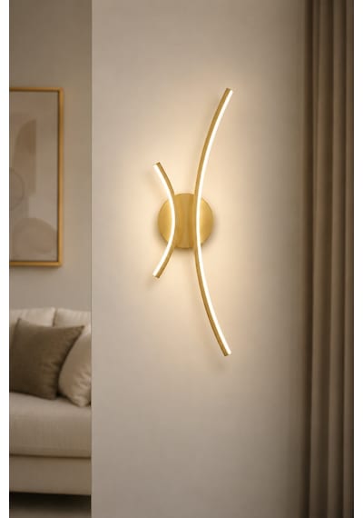 Yumi Modern Led Duvar Apliği Günışığı Eskitme