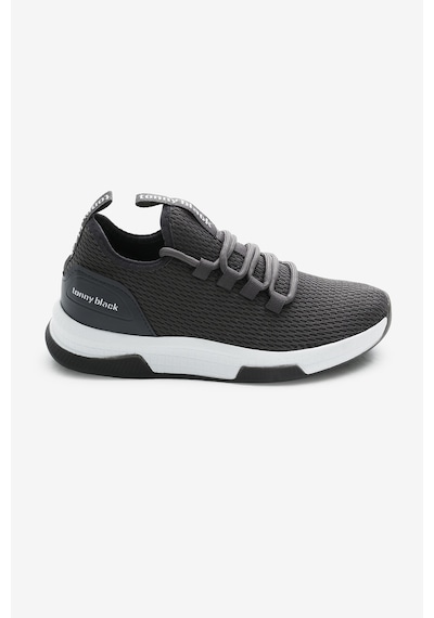 Tonny Black Unisex Koyu Gri Nefes Alabilen Kumaş Poli Taban Bağcıklı Spor Ayakkabı V2qnt-0 388 Koyu Gri