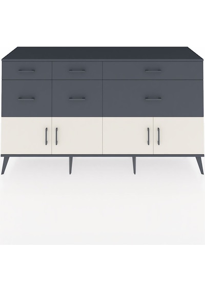 Hyperion Konsol Tek Raflı 6 Çekmeceli 4 Kapaklı 176x44x99 Antrasi Antrasit-aytaşı/antrasit Hyperion Konsol Tek Raflı 6 Çekmeceli 4 Kapaklı 176x44x99 Antrasi Antrasit-aytaşı/antrasit