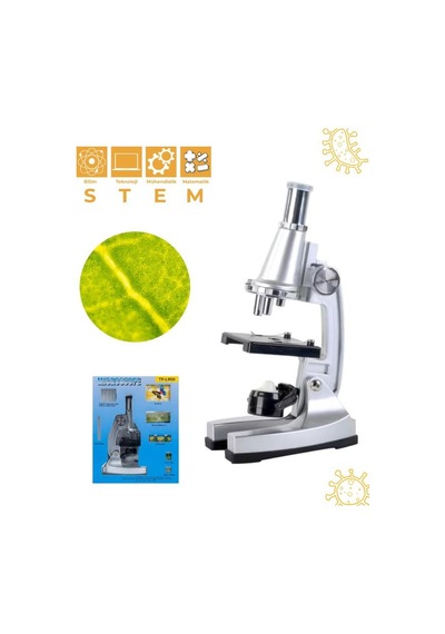 Temel 900x 29 Parça Mikroskop Seti 100x 400x 900x Eğitici Bilim Kiti