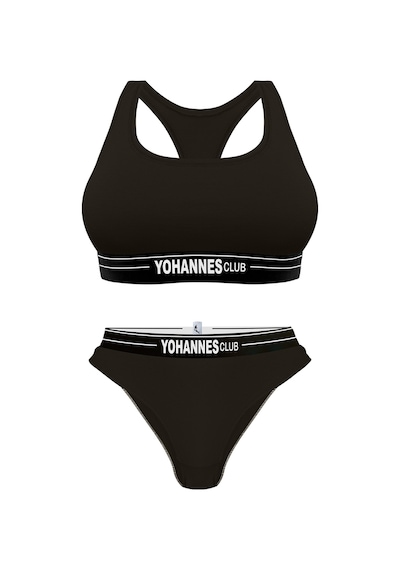 Yohannes Club, Kadın Pamuklu İç Çamaşırı Takımı, Renk Seçenekli, Büstiyer-kemerli Brazilian Külot Siyah Yohannes Club, Kadın Pamuklu İç Çamaşırı Takımı, Renk Seçenekli, Büstiyer-kemerli Brazilian Külot Siyah