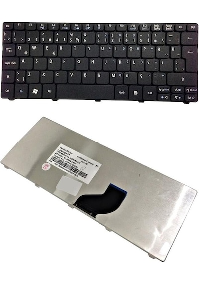 Acer Uyumlu Emachine 350,Em350,Nav51 Notebook Klavye Siyah Tr - 540581077