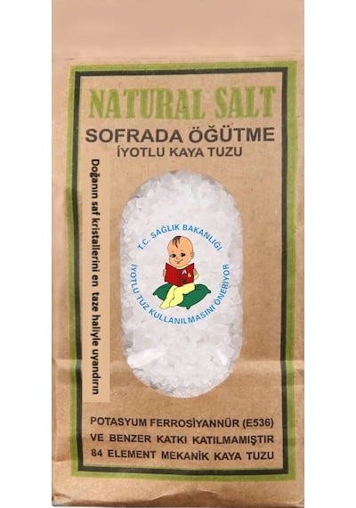Efem Tuz Sofrada Öğütme İyotlu Kaya Tuzu 500 G