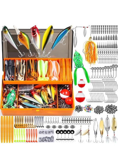 Valkyrie Profesyonel Balık Avı Seti 404 Parça Yem, Kanca, Kurşun, Sahte Yem Taşıma Kutulu Full Set