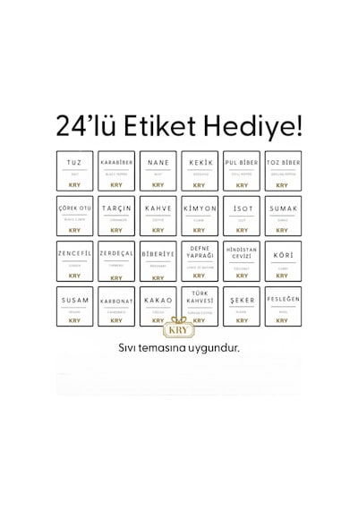 Bambu 12 Li Döner Baharatlık Standı Dönen Baharat Organizer, Tezgah Üstü Şık Mutfak Düzenleyici - 823492231 Diğer