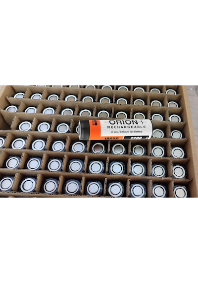 100 Adet Orion 2200 Mah Li-ion Şarjlı Pil