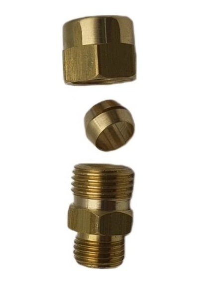 Sarı Pirinç Yüksüklü Rekor 1/8 - 4mm