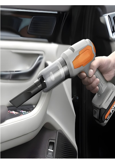 20000pa 120w Güçlü Emişli Çift Bataryalı Kablosuz Vakumlu Üflemeli Mini Araç Süpürgesiv -