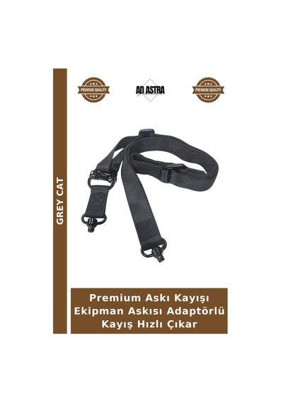 Premium Askı Kayışı Ekipman Askısı Adaptörlü Kayış Hızlı Çıkar