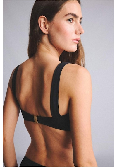 Defacto Regular Fıt Geniş Askılı Siyah Bikini Üstü G4642ax26smbk81 Siyah-bk81