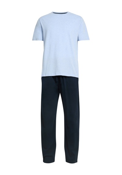 Marks & Spencer Saf Pamuklu Pijama Takımı T07000539 Mavi Marks & Spencer Saf Pamuklu Pijama Takımı T07000539 Mavi