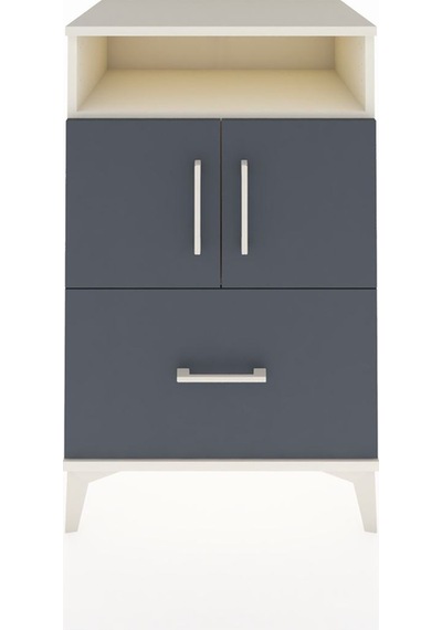 Hyperion Komodin 2 Raflı Tek Çekmeceli 2 Kapaklı 60x44x96 Ayt... Aytaşı
