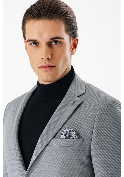 İmza Gri Desenli Mono Yaka Astarlı Çift Yırtmaç 6 Drop Slim Fit Dar Kesim Klasik Ceket 1002240150-gri Gri İmza Gri Desenli Mono Yaka Astarlı Çift Yırtmaç 6 Drop Slim Fit Dar Kesim Klasik Ceket 1002240150-gri Gri