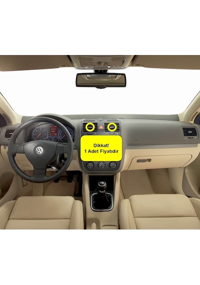 VW Jetta 5 06-11 Orta Havalandırma Izgarası Tuşu 1K0819728J 1 Ad