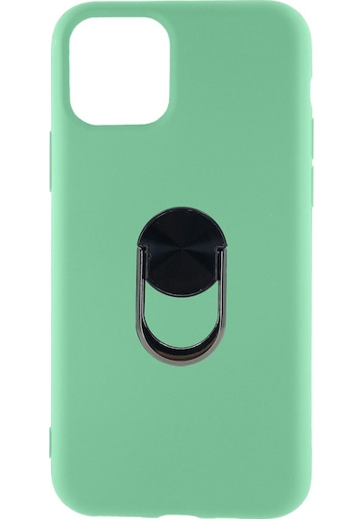 Nettech Apple Uyumlu  iPhone 11 Pro Leather Ring Nano Arka Koruma