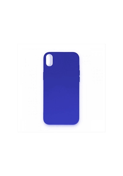 Apple iPhone Uyumlu Xr Kadife Kaplı Lüx Lansman Silikon Kılıf Mavi