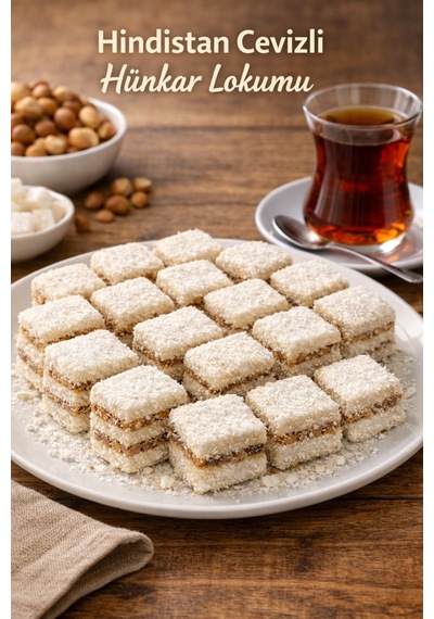 Hindistan Cevizli Hünkar Lokumu 1 Kg