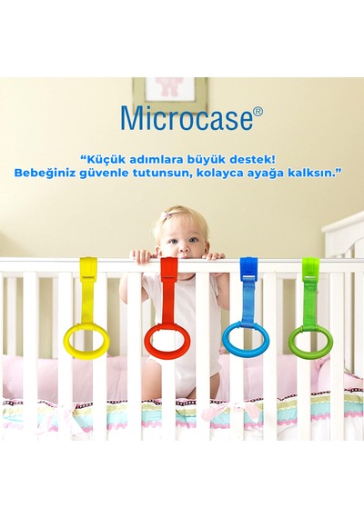 Microcase Çok Amaçlı Bebekler İçin Tutunma Ayağa Kalkma Yürümeye Yardımcı Aparat Askılık 2 Adet Al5357